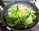 ほうれん草たっぷり親子丼作り方5写真