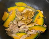 冷凍作り置き！豚肉とかぼちゃのカレー炒め作り方3写真