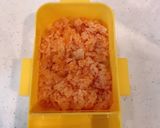 レンジで簡単！2段重ねのオムライス弁当作り方6写真