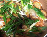 ごぼう天と椎茸の煮物卵とじ仕上げ。作り方4写真