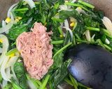ほうれん草とツナの照り焼きバターソテー作り方3写真