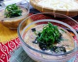 サバ味噌煮缶de冷製ゴマだれ★ざるうどん作り方3写真