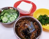 サバ味噌煮缶de冷製ゴマだれ★ざるうどん作り方1写真
