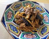 牛肉・茄子・筍のオイスター炒め♪作り方6写真