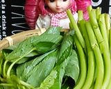 リカちゃん♡モロヘイヤしらすのポン酢がけ作り方1写真
