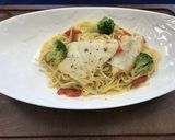 レモン香る白身魚のペペロンチーノ作り方3写真