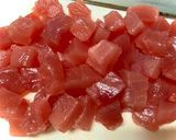 食感楽しい♪胡麻香るマグロと長芋の漬け丼作り方3写真