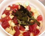 食感楽しい♪胡麻香るマグロと長芋の漬け丼作り方7写真
