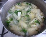 豆苗・玉ねぎ・卵の味噌汁♪作り方2写真