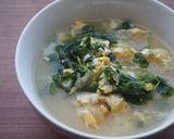豆苗・玉ねぎ・卵の味噌汁♪作り方4写真