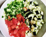 刻んで混ぜて完成！夏野菜　麺のタレ！！作り方1写真
