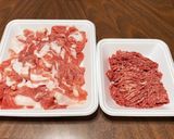 豚こま肉でヘルシー♪肉汁ハンバーグ♪作り方1写真