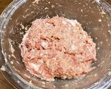 豚こま肉でヘルシー♪肉汁ハンバーグ♪作り方7写真