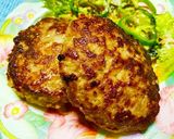 豚こま肉でヘルシー♪肉汁ハンバーグ♪作り方10写真