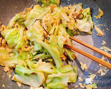 ☆★キャベツと塩昆布、鰹節の卵炒め☆★作り方5写真