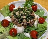 シーチキンと塩昆布のサラダ(チアシード)作り方3写真