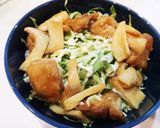 ガッツリ男飯!!ガリバタチキン丼~♪作り方7写真