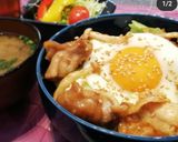 ガッツリ男飯!!ガリバタチキン丼~♪作り方9写真