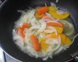 カレーとツナの野菜パスタ作り方2写真