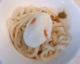 レンジで簡単、ポン酢しょう油の温玉うどん作り方4写真