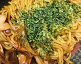 オムそば●ハム＆玉ネギのソース焼そば作り方3写真