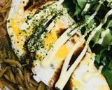 オムそば●ハム＆玉ネギのソース焼そば作り方4写真