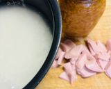 なめ茸と魚肉ソーセージの炊き込みご飯作り方1写真