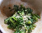 節約上手!かぶの葉のごま和え作り方11写真