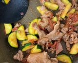 ズッキーニと豚肉の紅生姜焼き作り方3写真
