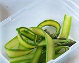 シャウベーコロンとアスパラと温玉のパスタ作り方1写真