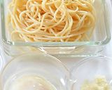 シャウベーコロンとアスパラと温玉のパスタ作り方2写真