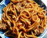 『豚キムチうどん』作り方4写真