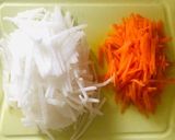 ピーナツ粉なます☆作り方1写真