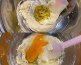 キウイとホワイトチョコのレアチーズケーキ作り方4写真