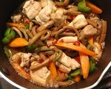 ぜんまいと鶏の炒め煮作り方3写真