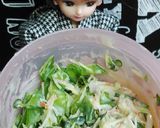 リカちゃん♡絹さやカニカマ貝割れマヨ和え作り方10写真