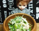 リカちゃん♡絹さやカニカマ貝割れマヨ和え作り方11写真