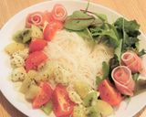 さっぱりキウイのカプレーゼ風そうめん作り方6写真