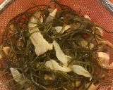 ホタテ干物とさきいかのお手軽キムチ作り方3写真