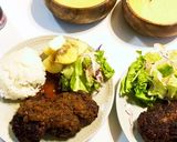 シンプルに！牛肉100%ハンバーグ作り方8写真