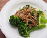 作り置きそぼろで！茹でブロッコリーそぼろ作り方4写真