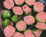 お弁当にぴったり輪切りのピーマンの肉詰め作り方6写真