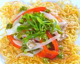 厚板＆押さえ鉄板でカンタン揚げそば風！作り方11写真