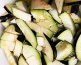 全てレンジ胸肉なすオイ甘酢味青椒肉絲風作り方5写真