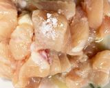 全てレンジ胸肉なすオイ甘酢味青椒肉絲風作り方9写真