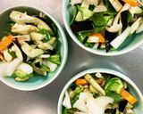 全てレンジ胸肉なすオイ甘酢味青椒肉絲風作り方10写真