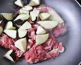 簡単！ランチに♪豚肉となすの味噌炒め丼作り方2写真