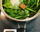 ほうれん草とベーコンと卵のスープ作り方2写真