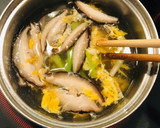 椎茸と卵とネギのスープ・中華スープ作り方2写真