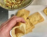簡単！キャベツと納豆の油揚げ詰め作り方2写真